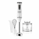 BLACK & DECKER BXHBA600E Mixeur plongeant - 600 W - Bras Inox - Avec accessoires - Blanc