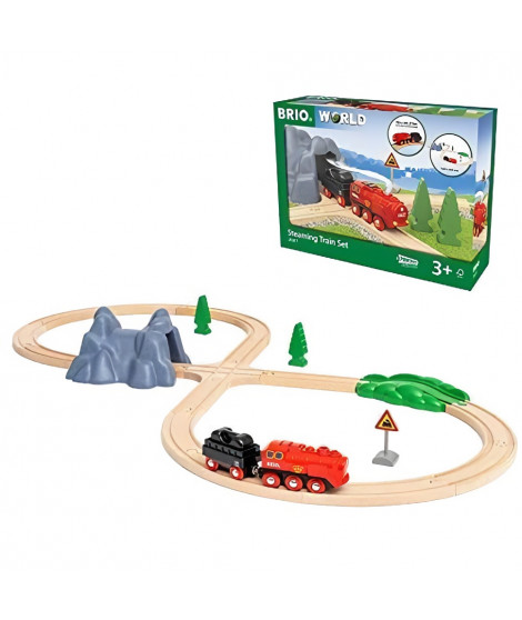 BRIO World - Circuit Locomotive a piles a vapeur - 36017