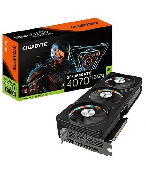 GIGABYTE - Carte Graphique - GeForce RTX 4070 Ti SUPER GAMING OC 16G