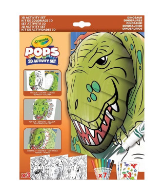 Jeu de dessins en 3D - CRAYOLA - POPS 3D - Dinosaurs