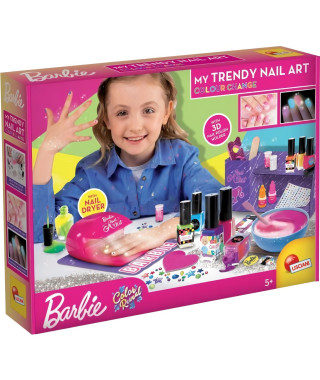 Kit de vernis a ongles Barbie - LISCIANI - Change de couleur et brille dans le noir