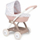 Poussette Landau pour poupée Baby Nurse - Smoby - Avec nacelle et canopy en plastique - Rose et blanc