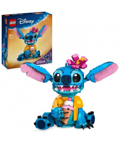 LEGO | Disney 43249 Stitch, Jeu de Construction pour Enfants, Cornet de Glace et Figurine