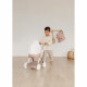 Poussette Landau pour poupée Baby Nurse - Smoby - Avec nacelle et canopy en plastique - Rose et blanc