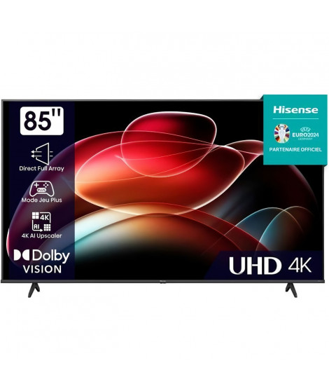 TV LED 85 HISENSE 85A6K - Dolby Vision - 4K UHD - Smart TV - 3xHDMI 2.0