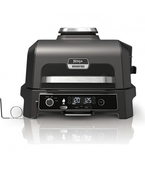 Barbecue électrique et fumoir avec thermometre - NINJA - Woodfire Pro XL - OG850EU - Barbecue et Air fryer d'extérieur