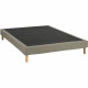 Sommier tapissier - 160x200 cm - Vert olive - Kit - DEKO DREAM Eazyx