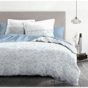 Parure de couette HOME LINGE PASSION Adonis - 3 Pcs - 220 x 240 - 100% Coton 57 Fils - Bleu