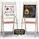 Maxi tableau réglable pour enfants - LISCIANI - Idéal pour apprendre a lire et écrire