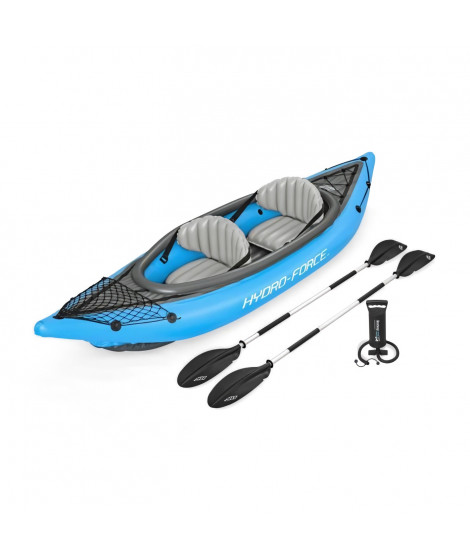 Kayak gonflable - BESTWAY - Cove Champion X2 Hydro-Force - 331x88cm - 2 places - 180kg max - 2 pagaies, 2 ailerons amovibles +