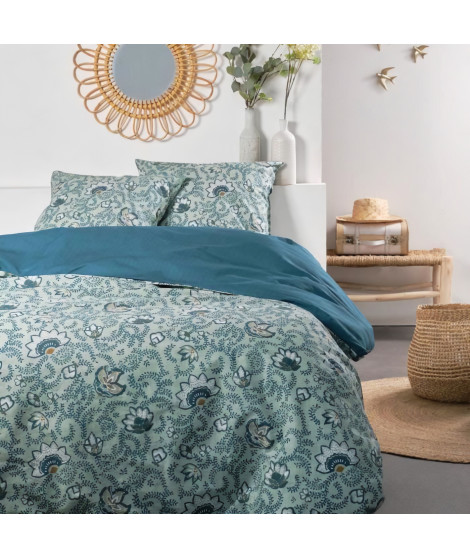 Parure de lit - TODAY - Sunshine - 120347 - 2 personnes - 240x220cm - Coton - Imprimé 13.23