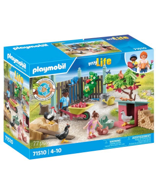 PLAYMOBIL 71510 Poulailler et jardin