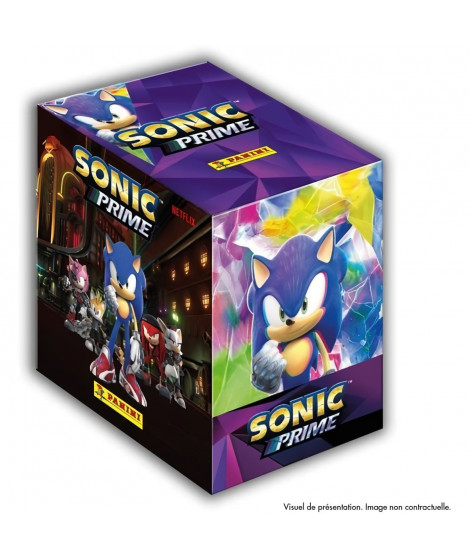 Cette boîte de 36 pochettes - PANINI - SONIC PRIME (NETFLIX) - Contient 180 stickers