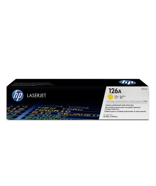 TONER HP 126A (CE312A) jaune - cartouche authentique pour imprimantes HP LaserJet CP1025/LaserJet 100 MFP M175/LaserJet 200 MFP