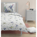 Parure de couette ROUPILLON Paradise - 2 Pcs - 140 x 200 - 100% Coton - Bleu