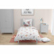 Parure de couette ROUPILLON Paradise - 2 Pcs - 140 x 200 - 100% Coton - Rose