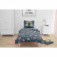 Parure de couette ROUPILLON Rainbow - 2 Pcs - 140 x 200 - 100% Coton - Night