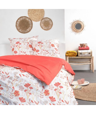 Parure de lit - TODAY - Sunshine - 119464 - 2 personnes - 260x240cm - Coton - Imprimé 11.43