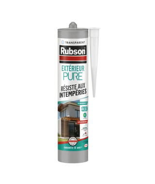 Mastic - RUBSON - PURE - Extérieur - Transparent - 280ml