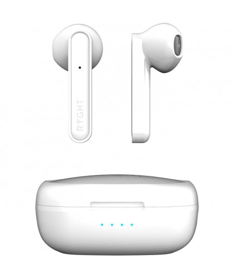 Ecouteurs sans fil Bluetooth - RYGHT - ALFA - Blanc