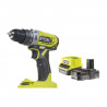 Perceuse-visseuse a percussion sans fil RYOBI - 2 vitesses 18V ONE+ 40Nm + batterie 2,0 Ah et 1 chargeur rapide 2,0A R18PD2-120B