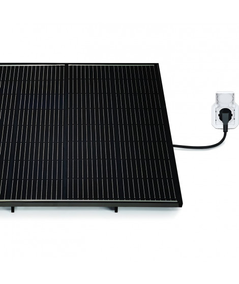 Kit solaire plug and Play 400W SORIA 4 panneaux de 100W + supports - AVIDSEN- Plug and play avec fixation au sol et murale