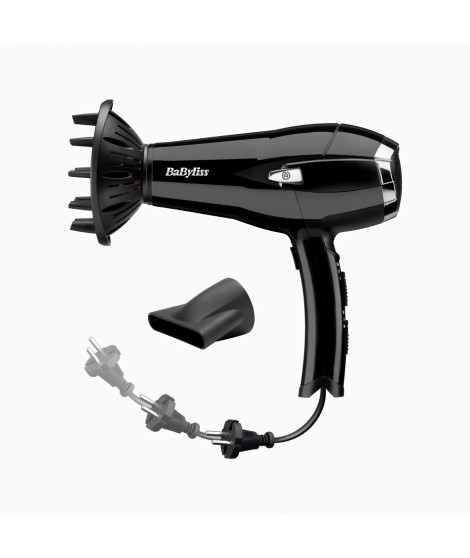 BABYLISS - Seche-cheveux - 2000W - CordKeeper 2000 - noir - D374E