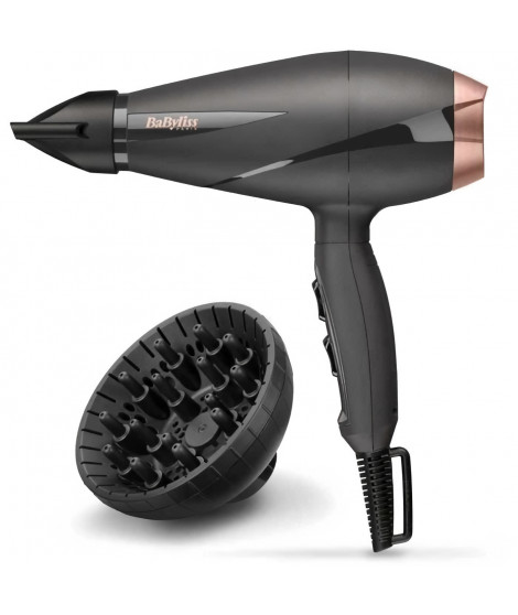 BABYLISS 6709DE - Seche-cheveux Smooth Pro 2100W - 2 températures/2 vitesses - 106 km/h de vitesse d'air - Bouton air froid