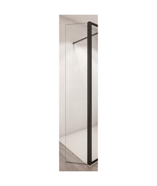 AURYS Porte de douche pivotante BALEARES CLAIRE - Verre Timeless 8 mm trempé by Saint-Gobain - L.34 cm x H.198 cm