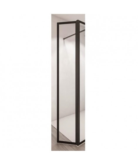 AURYS Porte de douche pivotante BALEARES ATELIER - Verre Timeless 8 mm trempé by Saint-Gobain - L.34 cm x H.198 cm