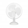 Ventilateur de table OCEANIC - 40W - Diametre 30 cm - 3 vitesses - Oscillant - Blanc