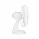 Ventilateur de table OCEANIC - 40W - Diametre 30 cm - 3 vitesses - Oscillant - Blanc