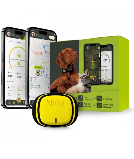 Traceur GPS - KIPPY - EVO - Yellow Lemon