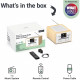 MAJORITY HOMERTON 2 - Radio INTERNET/DAB+/FM - Lecteur CD - Spotify Connect - Bluetooth/USB - Double alarme - Coloris Chene