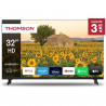 THOMSON 32HA2S13C - TV LED 32 (81 cm) - HD 1366x768 - Adaptateur 12V - Smart TV Android - 2x HDMI 1.4