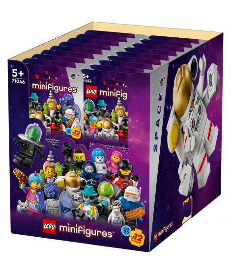 LEGO Minifigures Série 26 BOX 71046 L'espace Minifigurines a Collectionner, Boîte complete de 36 sachets