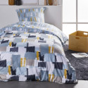 Parure de lit - TODAY - Sunshine - 123012 - 1 personne - 140x200 cm - Coton - Imprimé 15.23