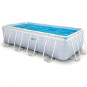 Kit Piscine hors sol tubulaire INTEX - Pris Frame - 400 x 200 x 100 cm - Rectangulaire (Pompe, cartouche et échelle) - 26780NP