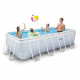 Kit Piscine hors sol tubulaire INTEX - Pris Frame - 400 x 200 x 100 cm - Rectangulaire (Pompe, cartouche et échelle) - 26780NP