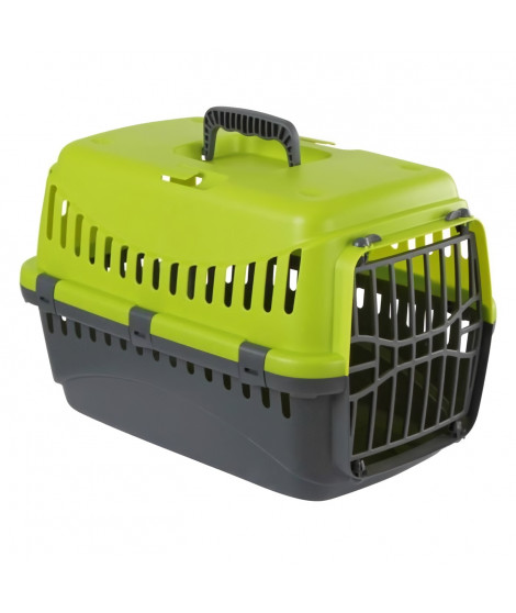 KERBL Box de transport Expedition pour chien - 48x32x32cm - Vert et gris foncé