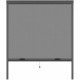 Moustiquaire de fenetre L125 x H145 cm en aluminium  gris anthracite - Recoupable en largeur et hauteur