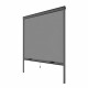 Moustiquaire de fenetre L125 x H145 cm en aluminium  gris anthracite - Recoupable en largeur et hauteur