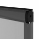 Moustiquaire de fenetre L125 x H145 cm en aluminium  gris anthracite - Recoupable en largeur et hauteur