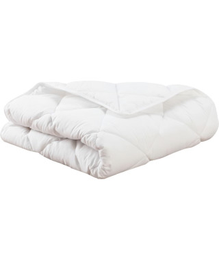 Couette - 100x140cm - MON P'TIT DODO - Chaude - 100% Polyester Fibre creuse siliconée - 1 personne - Blanc