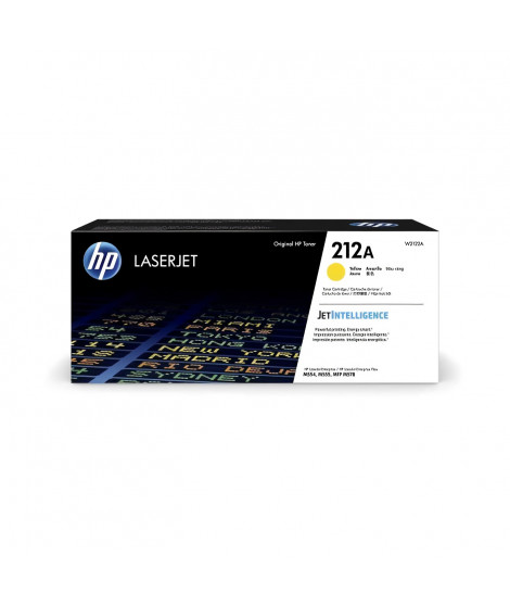 Cartouche de Toner HP 212A Jaune Authentique (W2122A) pour HP Color LaserJet Enterprise M555 / M554 / M578