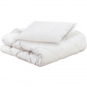 Pack bio Couette 100x140cm + oreiller 40x60cm - MON P'TIT DODO - Chaude - 100% Polyester Fibre creuse siliconée - 1 personne -
