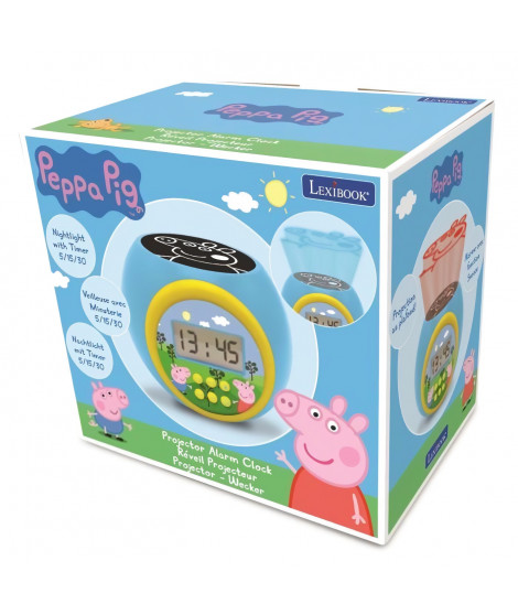 Réveil projecteur Peppa Pig avec minuteur