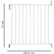 NORDLINGER PRO Barriere de sécurité Enfant VOGUE - 69 a 75 cm - Pivotante - Ouverture facile