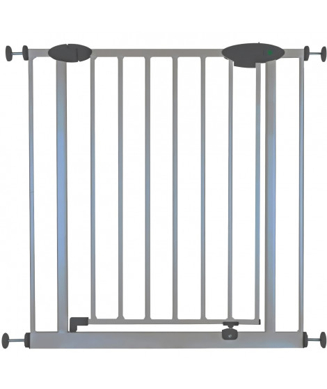 Barriere de sécurité Enfant SOFIA - 73 a 81 cm - Portillon - Gris Alu - NORDLINGER PRO