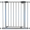 Barriere de sécurité Enfant SOFIA - 73 a 81 cm - Portillon - Gris Alu - NORDLINGER PRO